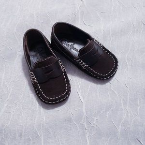 Cole Haan Brown Suede Infant Loafers Soft Sole 3C